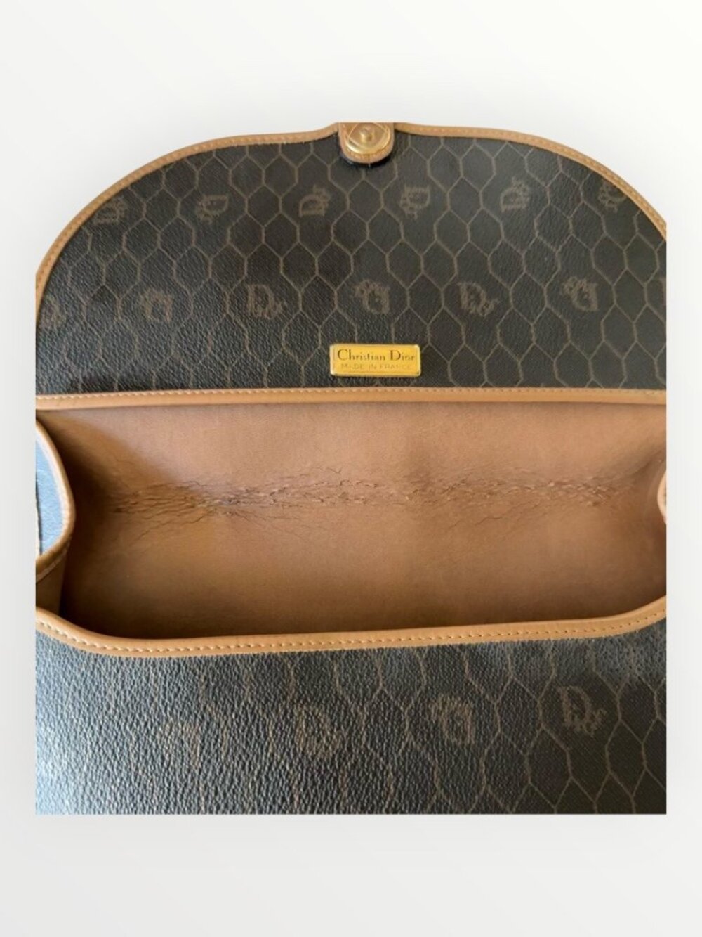 Dior Honeycomb Saddle Shoulder Crossbody Bag - Picture 2 of 5